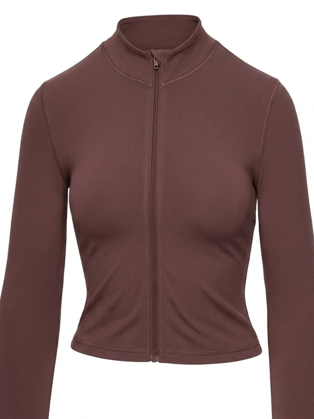 NWT Aritzia Golden New Limit Zip-Up Cocoa Powder Brown Medium